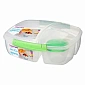 Контейнер 3-х секционный 2 л с баночкой Sistema Lunch в ассортименте