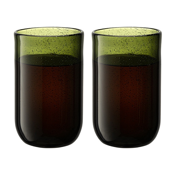 Набор стаканов 2шт 510 мл Flowi темно зеленый