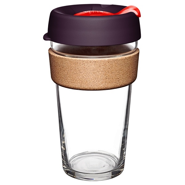 Кружка 454 мл KeepCup Brew Cork L red bells
