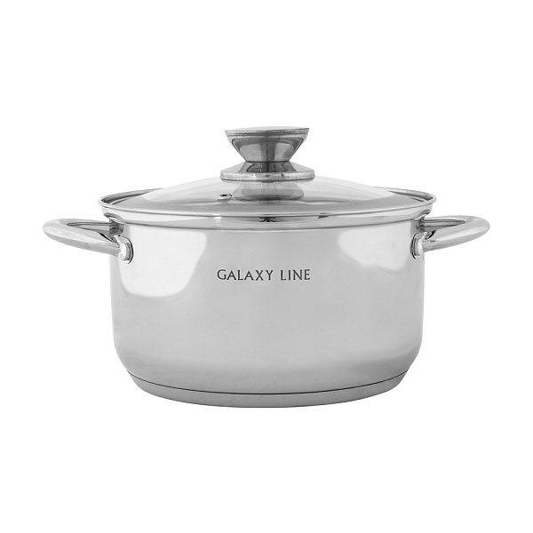 Набор посуды для приготовления Galaxy Line 3 предмета серебристый