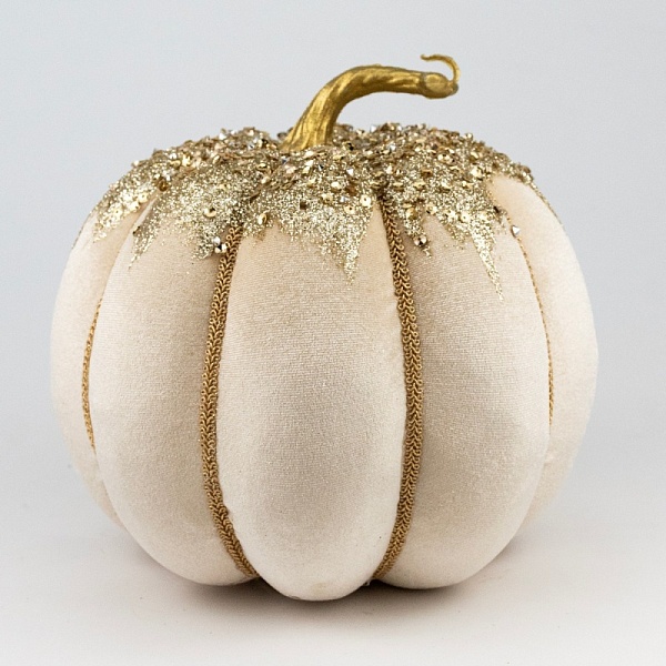 Сувенир Тыква 20 х 20 см Азалия кремовый