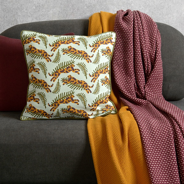 Плед хлопковый фактурной вязки 130 х 180 см Tkano Essential