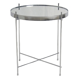Стол josen, D42,7 см, серебряный/хром