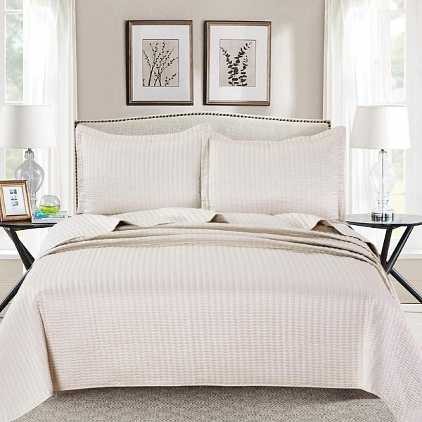 Комплект покрывало и наволочки 230 х 250 см Sofi de Marko Микаэлла крем