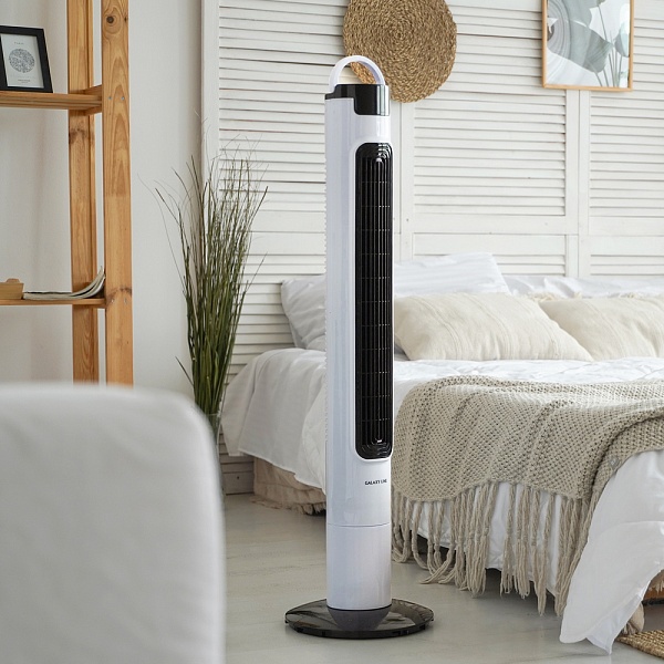 Вентилятор напольный 60 Вт Galaxy Line чёрно-белый