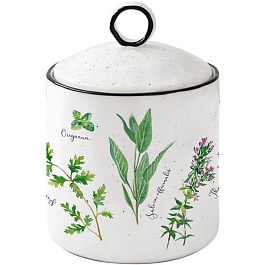 Банка для сыпучих продуктов 10,5 х 15,5 см Easy Life Herbarium фарфор