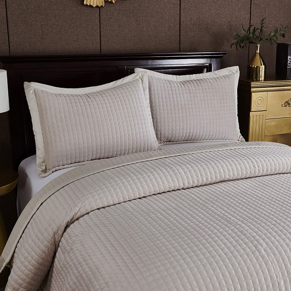 Комплект покрывало и наволочка 160 х 220 см Sofi de Marko Лоретта молоко