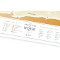 Карта Travel Map Gold World ru