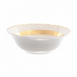 Набор салатников 13 см Thun Мария Луиза золотая лента 6 шт ivory
