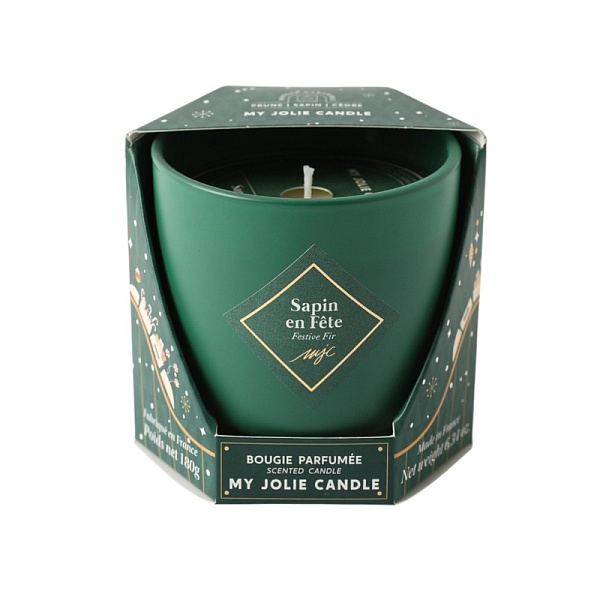Свеча ароматическая  My Jolie Candle 180 г ПРАЗДНИЧНАЯ ХВОЯ