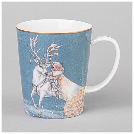 Кружка 400 мл Lefard Снежная королева голубая