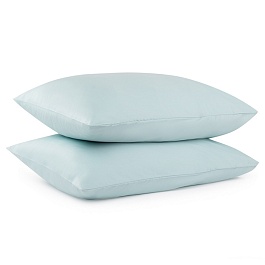 Набор из двух наволочек 50 х 70 см Tkano Essential из сатина голубой