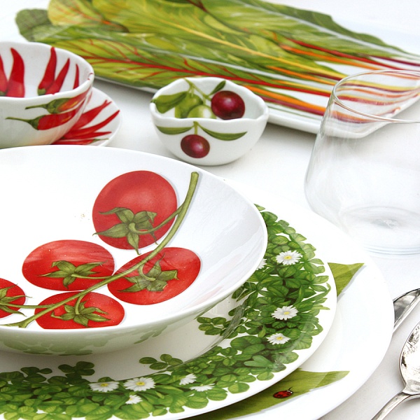 Блюдо сервировочное 33 х 22 см Taitu Erbette Dieta Mediterranea Vegetables
