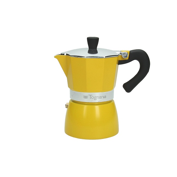 Кофеварка гейзерная на 3 чашки GRANCUCINA YELLOW