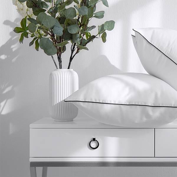 Набор наволочек 70х70 см 2 шт Soft Silver, альпийский снег