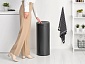 Мусорный бак 30 л Brabantia Touch Bin new тёмно-серый