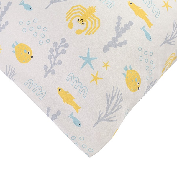 Наволочка из сатина с принтом Oceania World 50 х 70 см Tkano Tiny World