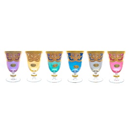 Набор бокалов для вина 6 шт. 200 мл Art Decor Veneziano Color