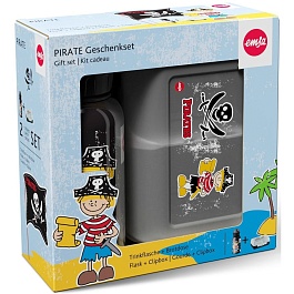 Набор из 2-х предметов (фляжка + ланч-бокс) PIRAT KIDS