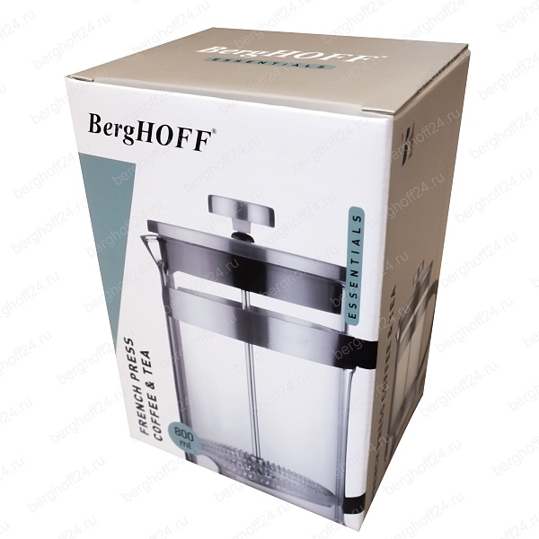 Чайник заварочный поршневой для кофе и чая 800 мл BergHOFF Essential Aroma