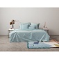 Комплект постельного белья полутораспальный Tkano Essential из сатина голубой