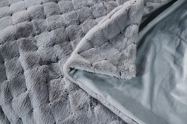 Плед 220 х 240 см Sofi de Marko Бернард светло-серый