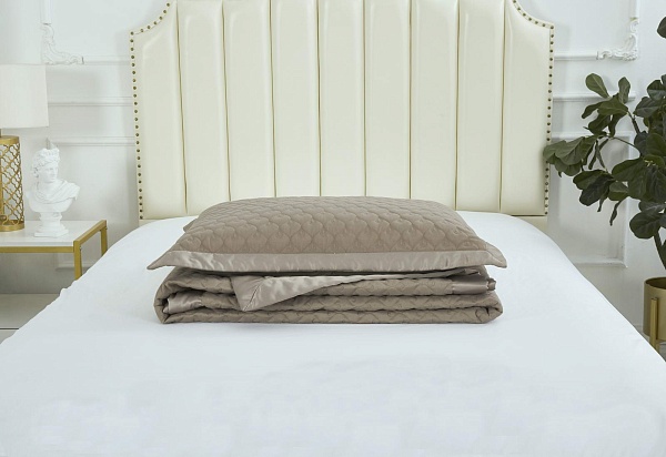 Комплект покрывало и наволочки 160 х 220 см Sofi de Marko Роксалана кофе