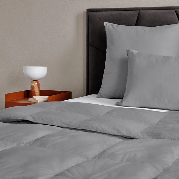 Одеяло полутораспальное 140 х 205 см Sonno Home Organic Duvet серое