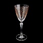 Набор бокалов для вина 190 мл Bohemia Crystal Elisabeth золотые лепестки 6 шт