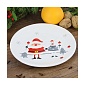 Керамическая тарелка 20,2см с рождественским дизайном
