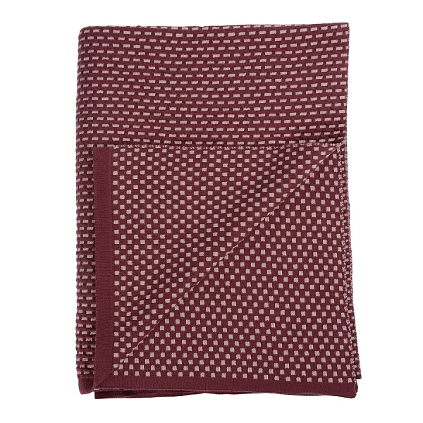 Плед хлопковый фактурной вязки 130 х 180 см Tkano Essential