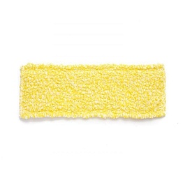 Насадка для швабры с липучкой 40 см Cisne жёлтый-белый