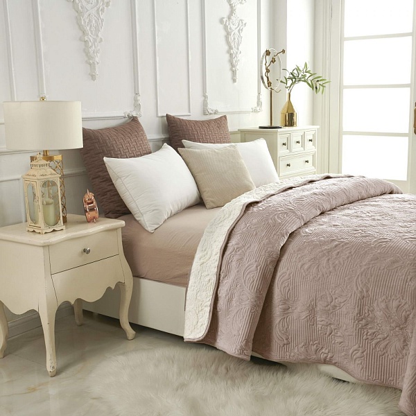 Плед 160 х 220 см Sofi de Marko Вивальди пепельная роза