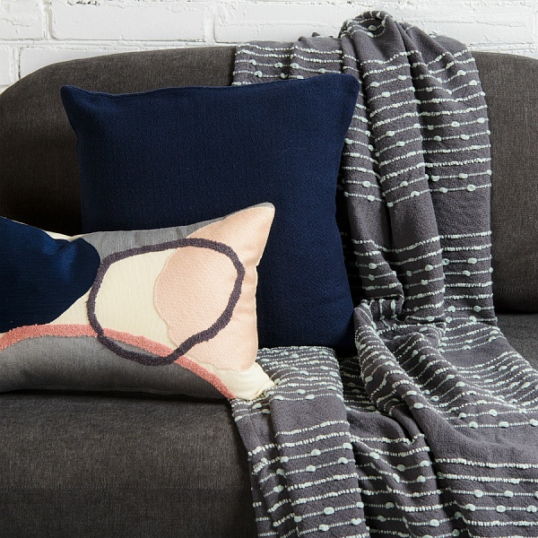 Покрывало хлопковое 230 х 250 см Tkano Ethnic серый