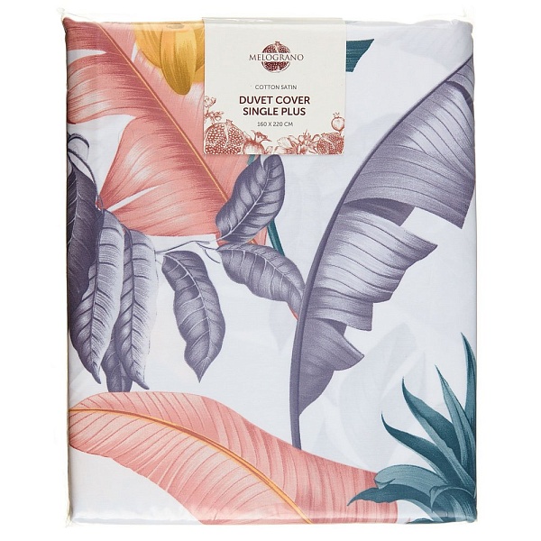 Пододеяльник 160 х 220 см Melograno Floral Print Leaf