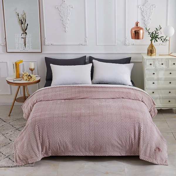 Плед 220 х 240 см Sofi de Marko Флоренс пепельная роза