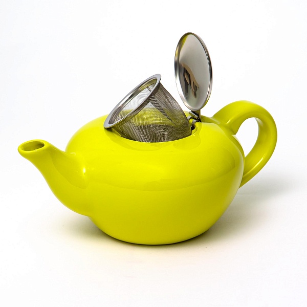 Чайник заварочный с фильтром 1 л Elrington Феличита жёлтый