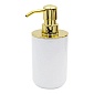 Дозатор д/жидкого мыла Alba белый/золото