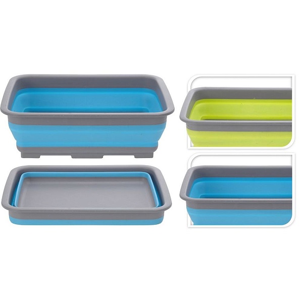 Ёмкость для мытья посуды складная (таз) 8 л. в ассортименте