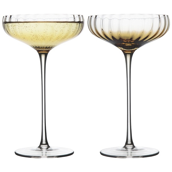 Набор креманок 2шт 255 мл Gemma Agate, желтый