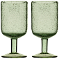 Набор бокалов для вина 2шт 410мл Flowi зеленый