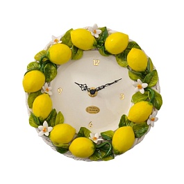 Часы настенные 34 см Orgia Лимоны