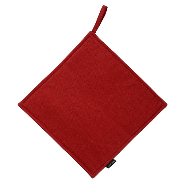 Прихватка из хлопка 22 x 22 см Tkano красный