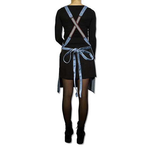 Фартук с подтяжками Dutchdeluxes Suspender синий деним