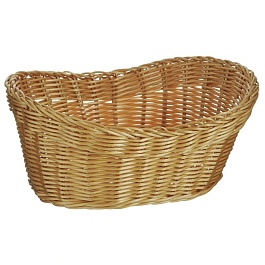 Корзина д/хлеба овальная высокая 28x21 см