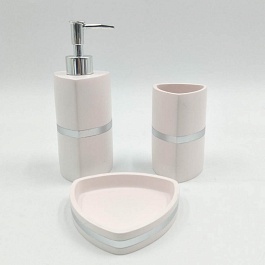 Набор аксессуаров для ванной Sofi de Marko № 55 розовый матовый