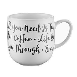 Кружка 350 мл Price & Kensington Carnaby Script белый