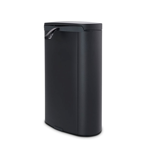 Мусорный бак 40 л Brabantia FlatBack+ Минерально-графитовый