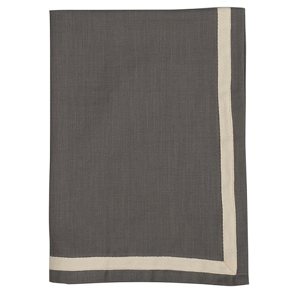 Набор из двух кухонных полотенец 70 x 50 см Tkano Essential саржевого плетения хлопок серый