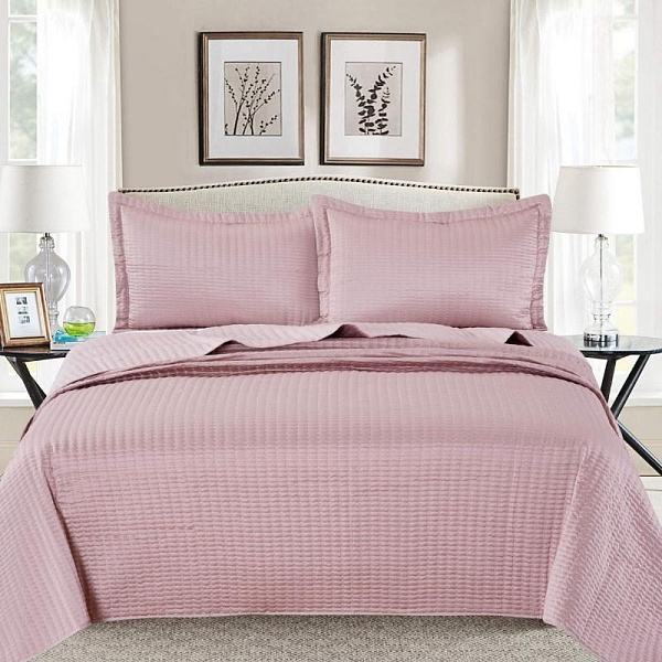 Комплект покрывало и наволочка 160 х 220 см Sofi de Marko Микаэлла пепельная роза